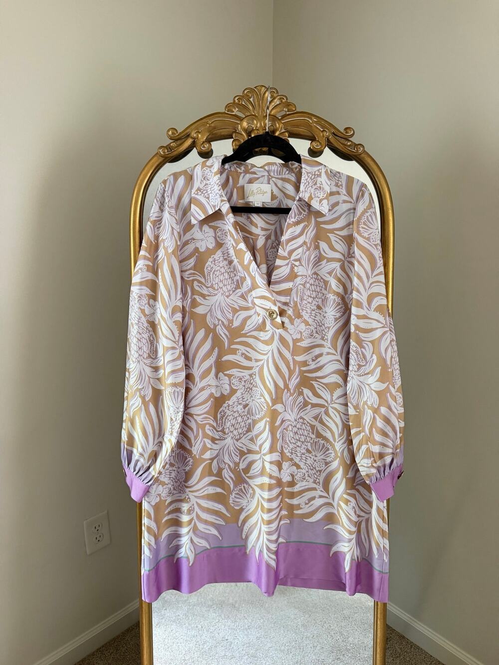 Lilly Pulitzer Iralanne Popover Multi Bon Vivants Shirt Dress